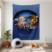 Italian brainrot (1) Customizable name decorative wall tapestry ideal choice for wall decor in bedrooms living rooms dorms and home 180cmx230cm