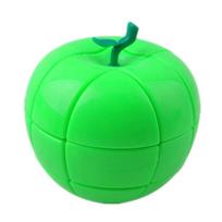 Yongjun Fruit 3X3X3  Apple Red/ Green Magic Cube Educational 3X3 Cube Toys For Children Brain Teaser Birthday Christmas Gifts green