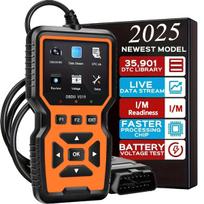 V519 OBD2 automobilio skaitytuvas diagnostikos įrankis, visos OBD2 funkcijos automobiliams ir sunkvežimiams nuo 1996+ metų oranžinė