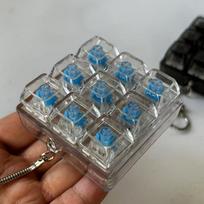 Relaxing Diy Keyboard Fidget Keychain Keycap Relief Stress Finger Keyboard Caps Pass The Time Keys Button Pinch Adult gray