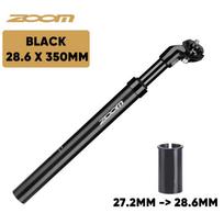 ZOOM Dviratinio amortizuojantis balnelio stulpas 27,2/31,6/28,6/30,4/30,8/33,9mm MTB Amortizuojantis balnelio vamzdelis 350mm Amortizatorius Balnelio stulpas Dviračio dalys Black 27.2 to 28.6mm