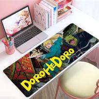 Dark Cool Anime Ddorohedoro Mouse Pad Large Thick Desk Pad Stitched Edges Gaming Mouse Mat For Pc 800x300x2mm gray