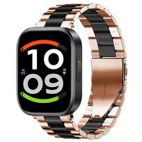 Luxury Metal Band For Redmi Watch 6 Active/Lite 6/5/4 Strap Stainless Steel Wristband For Xiaomi Band 10-9-8 Pro Bracelet Belt 3 Silver rose gold brown