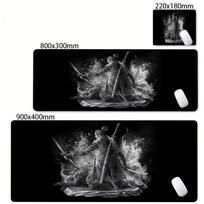 Dark Soul Style Sekiro Mouse Pad Large Deskmat Smooth Cloth Mousepad Stitched Edges Anti-Slip Rubber Bottom for E-sports Players 300x600x2mm