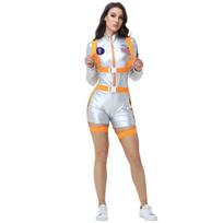 Halloween new Wandering Earth COS astronaut adult women's silver space suit jumpsuit performance costume M geltona
