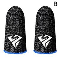 1 Pair Professional Gaming Finger Sleeves Anti-Sweat for Mobile Games 5 B