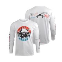 Guns N 'roses 3D Printed Long Sleeved T-shirt for Men and Women in Autumn and Winter, Featuring European and American Rock Music XXXL white