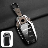 Metalinis Odinis BMW LCD Ekrano Išmaniojo Raktų Dėklas Dangtelis Pilnas 5 7 Serijai X5 X7 G30 G11 G12 Apsauginis Korpusas Priedai gray