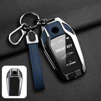 Metalinis Odinis BMW LCD Ekrano Išmaniojo Raktų Dėklas Dangtelis Pilnas 5 7 Serijai X5 X7 G30 G11 G12 Apsauginis Korpusas Priedai black