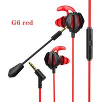 G20 Žaidimų ausinės PUBG PS4 CSGO Casque Žaidimų ausinės 7.1 su mikrofonu, garsumo valdymu, PC žaidėjui G6 red