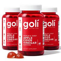 Apple Cider Vinegar Gummy Vitamins, Nutritional Supplement, 60 Count 3 PACK