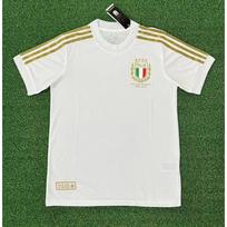 Vyriški Italijos nacionalinės rinktinės futbolo marškinėliai trumpomis rankovėmis Namų Išvykos 120-mečio Edition Barrera Bonucci Bacc 18 Large