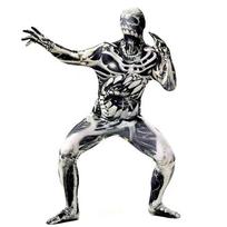 Helovino zombio kostiumas kombinezonas vaikams - Siaubo tematikos vakarėlio apranga su gobtuvu Unisex Cosplay kostiumas Sceniniams pasirodymams 150cm black