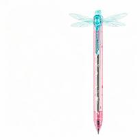Winged Dragonfly Pen: Unique design, featuring wings that sway, a smooth writing experience, and suitable for use Blue