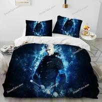 New Devil May Cry DMC Bedding Set Single Twin Full Queen King Size Bed Set Adult Kid Bedroom Duvet Cover Sets 3D Print Game963 EU Single 135*200cm/53x79in 3pcs blue