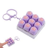 Mechanical Switch Keyboard Fidget Toy, Clicky Blue Brown Axis Stress Reliever, Asmr Sound Keyboard Clicker Keychain For Anxiety pink