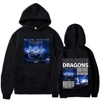 Band Imagine Dragons Loom Tour Hoodie Unisex Hip Hop M juoda