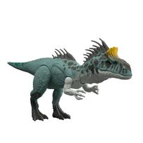 Mattel Jurassic World Light-Up Roaring Criolophosaurus Kids' Dinosaur Figure 31cm Green Ages 4 and Up JKL80 gray