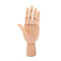 Sąnarių judrus eskizų manekenas Medinis sąnarių manekenas Namų dekoravimas Piešimo praktikos įrankis 7inch-Left Hand