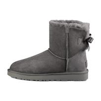 UGG Womens Mini Bailey Bow II Boot 'Grey (women's sizes) Grey Snow Boots 1016501 GREY 37.0 gray