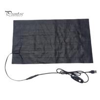 Heating Blanket Pet Heated Pad Temperature Adjustable Super Soft Waterproof Plug-and-Play Overheating Protection Keep Electric Warm Faux Leather A gray