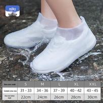 Vandeniui atsparūs, neslystantys, unisex silikoniniai lietaus batų užvalkalai - sutirštinti, atsparūs dėvėjimuisi, apsauga lauke. XXL [Size 43-45] gray