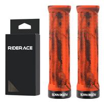 RIDERACE Bicycle Grips Lock on Mountain Bike Handle Bar Cover Ergonomic Mixed Color Shockproof TPR Rubber Cycling Handlebar Grip