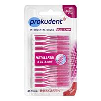 Rossmann Procudent Interdental Stick Cleaner 2.1-4.7Mm 40-Pack pink