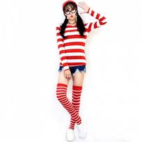 Kur Volis Cosplay Kostiumas Helovynui Ir Kalėdoms Unisex Medvilnės Mišinio Apranga Adult Female Set,XL red