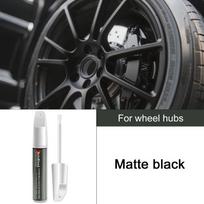 Car Wheel Repair Pen for Removing Scratches and Repairing Paint Matte Black Silver Glossy Black Touchup Paint2 matinė juoda spalva
