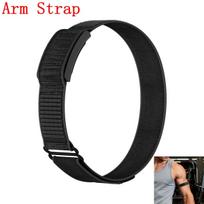 Bicep Bands For Amazfit Helio Straps Nylon Soft Adjustable Hook Loop Ankle/Arm Band Sport Replacement Breathable Strap Fitness 3 Black Arm Band-40cm black