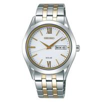 Seiko Men's SBPX085 (SPIRIT Solar Men's) Round Watch Silver Stainless Analog