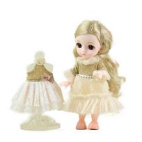 Sariel Celebrity sąnarinė lėlė 16cm + 2 drabužių + 2 batų rinkinys, Rachel (lėlė) beige