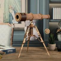 Robotime ST004 3D Monocular Telescope Wood Color, Korean popular puzzles gray