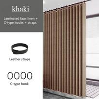 Vandeniui atspari dušo užuolaida miltligė Vonios kambarys Solid Curtain Wave Langas Tiulis Prabangus namas su kabliukais Heavy S Fold Wavy dušas 100x200cm chaki