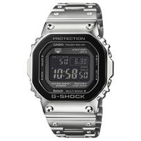 Casio 5000 serijos 200M atsparumo vandeniui Saulės energija varomas Kvarcinis judėjimas Nerūdijančio plieno dirželis Laikrodis Unisex Laikrodžiai Juodas GMW-B5000BT-1 Black Dial black