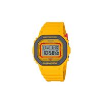 Casio G-Squad G-Shock Serija 90-ųjų Klasikinė Spalva Mažas Kvadratas Madingas Retro Vandeniui Atsparus Smūgiams Kvarcinis Mechanizmas Dervos Dirželis Vyriški Laikrodžiai DW-5610Y-9PR Vintage Yellow Strap gray