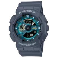 CASIO 110 Quartz Movement Resin Strap Watch Unisex Blue Dial GA-110AS-2AJF Blue Dial black