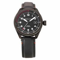 [Hamilton] Khaki Aviation Takeoff Air Zermatt Auto Khaki Aviation Black Dial Nerūdijančio plieno safyro stiklo automatinis 42MM Šveicarijos prekės ženklo laikrodis juoda