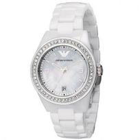 Emporio Armani Crystal Mother of Pearl White Keraminis moteriškas laikrodis AR1426 [Prekė] white