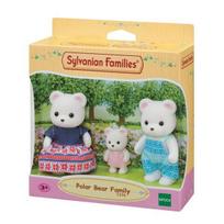 Sylvanian Family Baltųjų lokių šeimos figūrėlė 5396, 1 vnt., Korėjietiški populiarūs žaislai beige