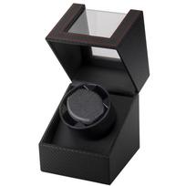 Tyli elektrinė laikrodžių sukimo dėžutė automatiniams laikrodžiams Carbon Fiber black