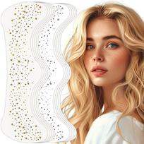 Glitter Freckles Face Tattoos Gold Sparkle for Face 10pcs Face Makeup Patches 145142, 5pcs Gold and 5pcs Silver Glit, 5pcs Gold and 5pcs Silver Glit beige