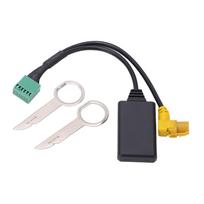 MMI 3G AMI 12Pin Bluetooth 5.0 AUX Cable Adapter Wireless Audio Input Replacement for A4 A6 Q5 Q7 A5 S5 black