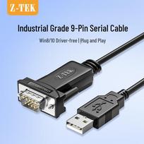 USB to RS232 DB9 Serial Port Converter Cable black
