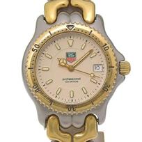 TAG HEUER cell Watches WG1221-KO professional IvoryDial Stainless Steel Quartz Analog display Women Used