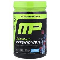 MusclePharm, Assault® Prieštreniruotės papildas, Mėlynoji avietė, 344g (12,1 oz)