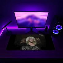 Eilish Mouse pad with a non slip rubber base suitable for home offices and an ideal gift for gamers 30cmx80cm purple