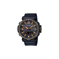Casio PRO TREK Serija-PRG Serija Explorer Kontrastingos Spalvos Daugiafunkcinis Alpinizmas Atsparus Vandeniui Saulės Energija Šviečiantis Kvarcinis Mechanizmas Audinys PRG-600YB-1PR juoda