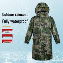 Unisex Camouflage One-Piece Hooded Raincoat XL kamufliažas